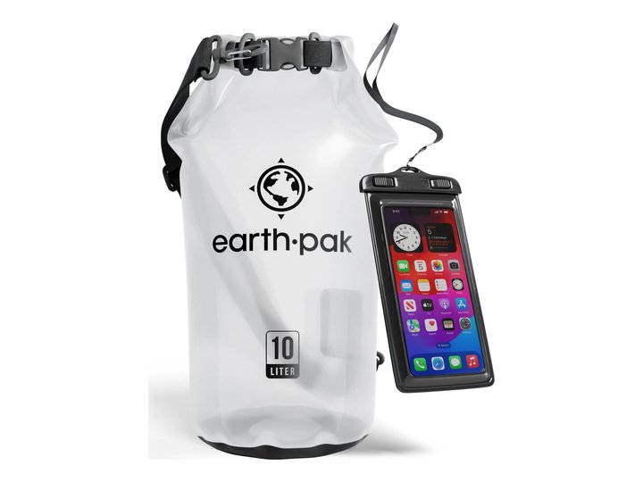 Earth Pak dry bag, 10 L with phone case