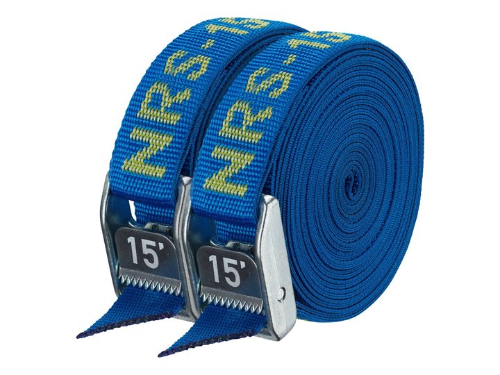 NRS 1-inch HD tie-down straps, 15 ft pair